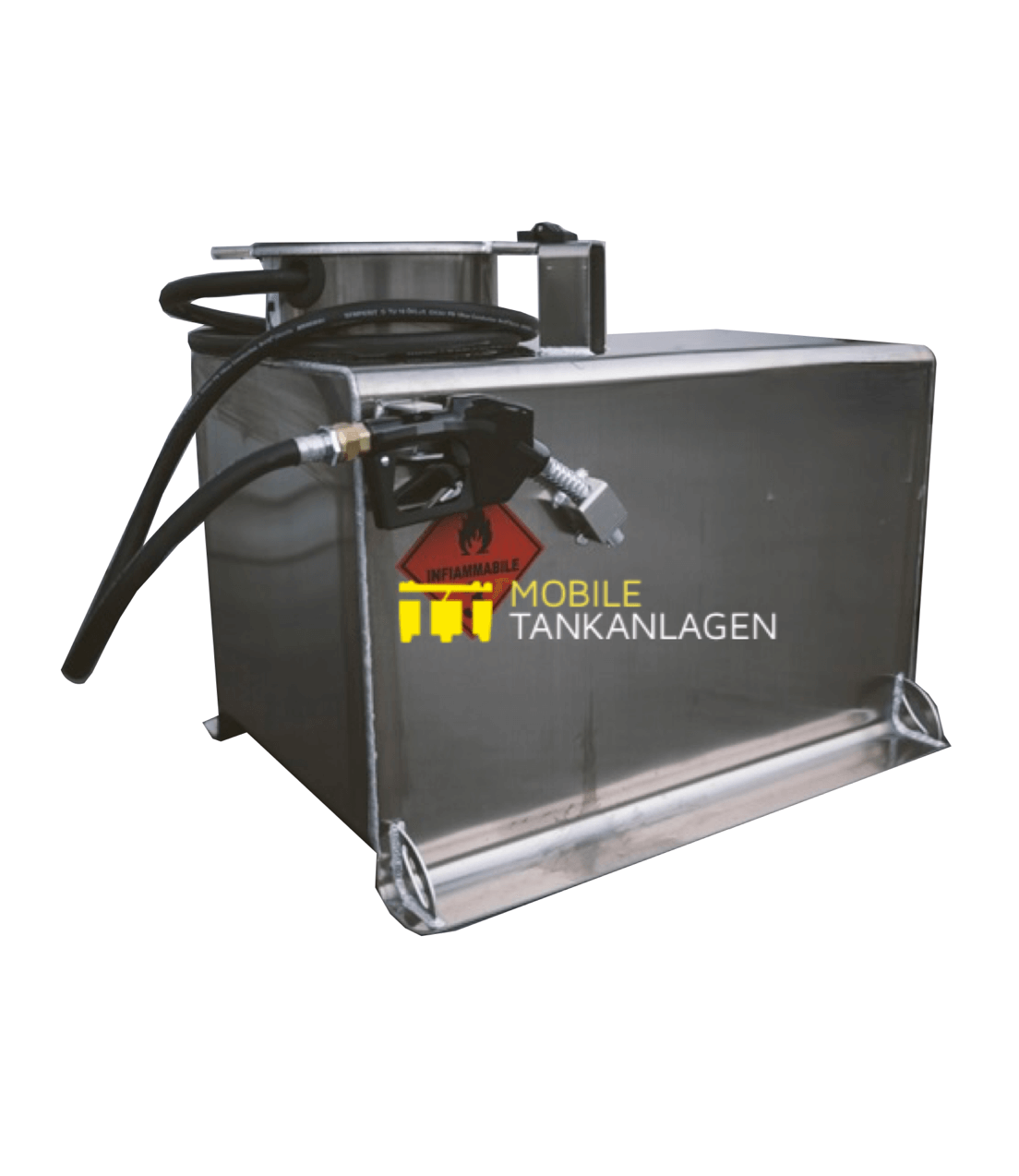 Aluminium Mobile tankstelle für benzin, Transportabler Kraftstofftank für Benzin,